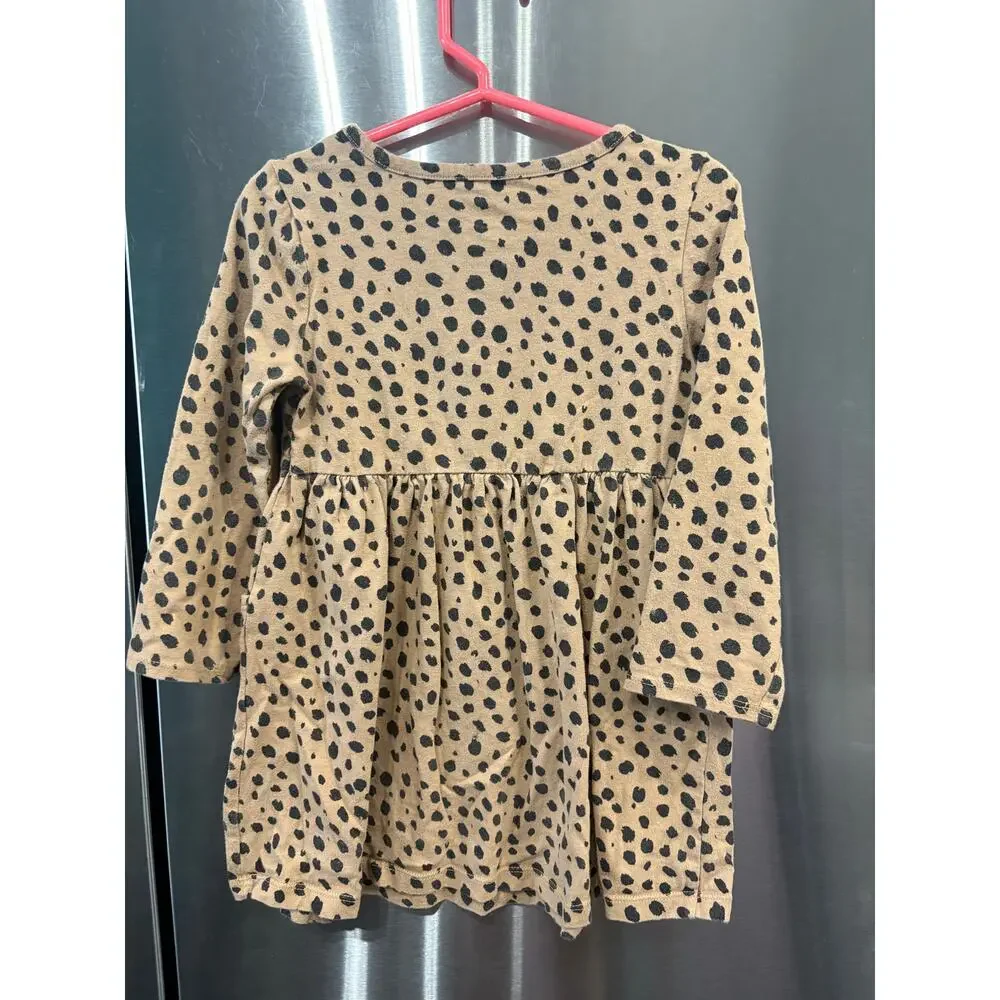 5/$15 Spotted LS Dress - Wonder Nation - 3T
